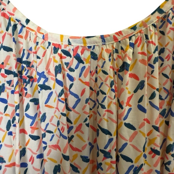 Summersalt Multicolor Abstract Print Maxi Dress Adjustable Straps sz 1X - Picture 7 of 12